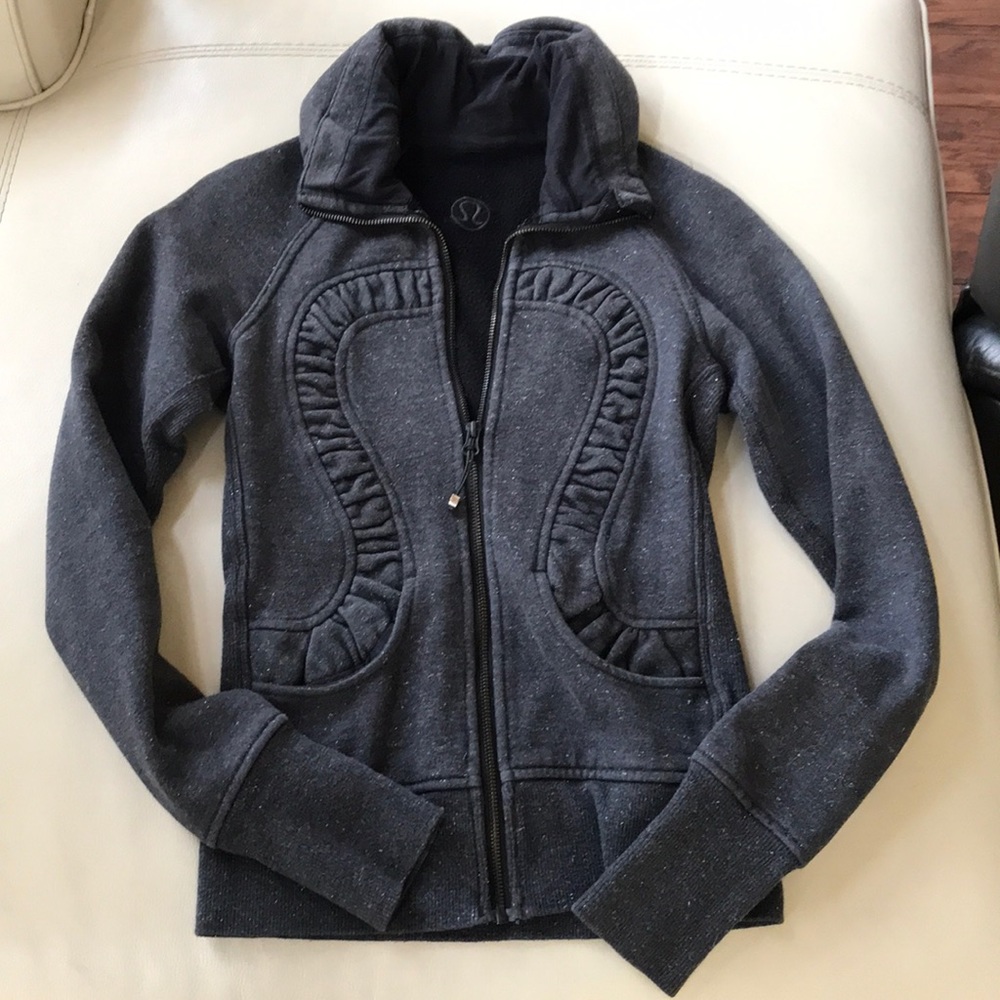 Gorgeous Lululemon sweatshirt scuba sparkle jacket